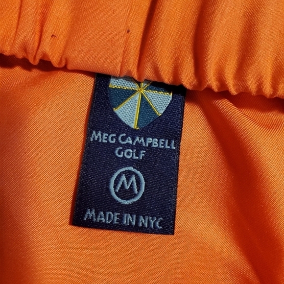 Meg Campbell Golf wear Orange & Teal Women's Skirt Size Medium - Picture 8 of 9